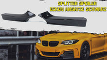 Gloss Black Front Bumper Splitter Kit For BMW 2 Series F22 Coupe M-Sport 2013-2021