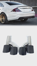 Matte Carbon Exhaust Tips for Mercedes W220 W221 W211 W212 W203 W204 W219 W218 SLK R171 SL R230