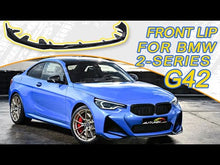 3PCS Gloss Black Front Lip Splitter for BMW G42 Coupe 220i 230i M240i 2022-2024
