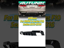 Gloss Black Rear Bumper Diffuser Lip Fit For 2012-2016 BMW 5 Series F10