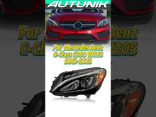 Left Driver Side LED Headlight for Mercedes C-Class W205 C300 2015-2018 Non-AFS