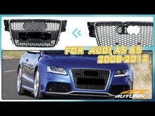 Chrome Honeycomb Front Grill for Audi A5 B8 S5 8T 2008-2012