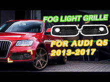 Black Front Fog Light Cover Grill For 2013-2017 AUDI Q5 Non-Sline fg172