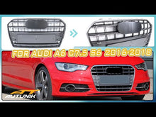 Chrome Front Grille for AUDI A6 C7.5 S6 2016-2018 fg212