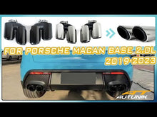 3-Layer Sporty Tail Pipe for 2019-2025 Porsche Macan 2.0L Stainless Steel Exhaust Tips