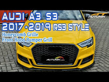 Black Honeycomb Front Grill for AUDI A3 8V S3 2017-2020 fg164