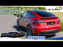 Black Diffuser w/ LED Light for Tesla Model Y ( No Trailer)