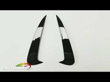 Glossy Black Rear Canards Side Air Vent Trims for Mercedes W205 Coupe C205 C300 C43 AMG 2015-2023