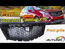 Black Diamond Front Upper Grill Replacement for Cadillac XT5 2020-2024 w/o Camera