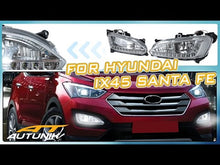 LED DRL Daytime Running Light Fog Lamps For Hyundai IX45 Santa Fe 2013-2014