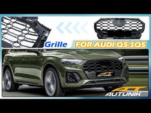 Honeycomb Black Front Grille for AUDI Q5 SQ5 2021 2022 2024