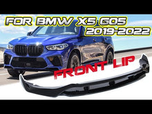 4PCS/Set Black Front Bumper Lip Splitter Fit For BMW G05 X5 M-Sport 2019-2023
