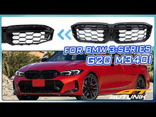 Gloss Black Front Kidney Grill Grille Fit For BMW G20 320i 330i M340i 2023-2025