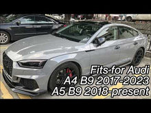 Gloss Black Side Mirror Cover Caps Replacement Fit Audi A4 A5 S4 S5 RS5 2017-2025