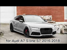 Honeycomb Black Front Grille for AUDI A7 C7.5 S7 2016 2017 2018