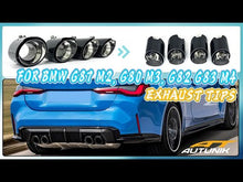 4Pcs Carbon Fiber Exhaust Tips fit for BMW M2 G87 M3 G80 M4 G82 G83 2021+