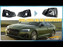 Front Fog Light Grill Cover Bezels for AUDI A5 B9 F5 S5 2020 2021 2022 2024 fg253