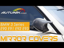 Real Carbon Fiber Mirror Cover Caps For 2005-2009 BMW E90 E91 E92 E93 Pre-LCI Replacement mc63