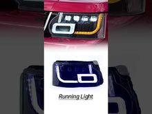 Pair LED Headlight Assembly Front Lamps For Land Rover Range Rover Sport 2010-2013