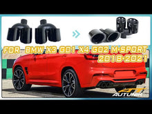 Exhaust Tips Black for BMW X3 G01 X4 G02 M-Sport 2018-2021