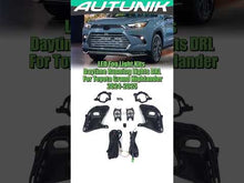 Black Front Bumper DRL LED Fog Lights for Dodge Ram 1500 2013-2017