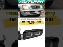 For 1998-2007 Lexus LX470 Front Bumper LED DRL Fog Light Assembly Left+Right