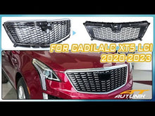 Chrome Diamond Front Upper Grill for Cadilalc XT5 LCI 2020-2024 w/o Camera