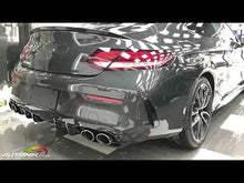 Rear Diffuser & Black Exhaust Tips for Mercedes C205 C200 C300 C43 AMG Coupe Convertible 2015-2020