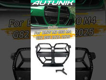 For 2021-2025 BMW M3 G80 M4 G82 G83 CSL Style Carbon Look Front Nose Grille w/ ACC
