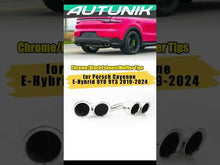 Chrome Exhaust Tips Sporty for Porsch Cayenne E-Hybrid 9Y0 9Y3 2019-2024