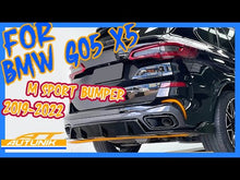 3PCS Gloss Black Rear Diffuser For BMW G05 X5 M-Sport 2019-2023