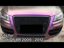 Black Fog Light Cover Lower Grille For AUDI Q5 8R 2009-2012 NON-S-Line