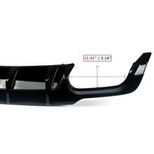 Gloss Black Rear Diffuser Lip for Mercedes C-Class W204 C63 C300 AMG 2012-2024