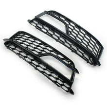 Black Fog Light Grill Cover For Audi A5 B8.5 8T S-Line S5 2013-2016