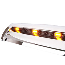 Chrome Front Hood Bulge Scoop Upper Grille w/ Light Bar For Toyota Tundra 2014-2021