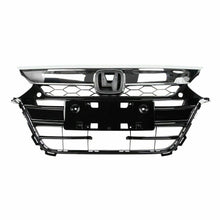 Chrome Front Upper Grille Lower Bumper Cover For 2018-2019 Honda Accord Sedan