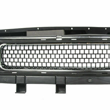 Front Bumper Grille Upper Grill Black w/ Chrome for Dodge Challenger 2008-2014