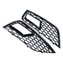 Front Lower Bumper Grille Fog Light Grill RS4 Style for 2013-2016 Audi A4 B8.5 Non-sline