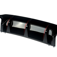 Gloss Black Rear Diffuser Lip for Mercedes C-Class W204 C63 C300 AMG 2012-2024