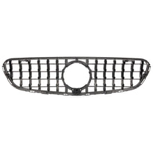 Chrome Front Bumper Grill Grille For 16-19 Mercedes Benz W253 X253 GLC250 GLC300 GLC350