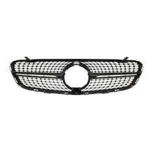 Diamond Front Bumper Grille for MERCEDES X253 GLC 2016-2019 With Camera Chrome Black