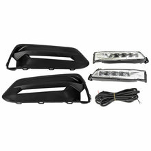 LED DRL Fog Lights Lamps Bezels For 2018-2020 Honda Accord Sedan