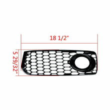 Black Front Fog Light Grille Cover for Audi A5 B8 8T S-line S5 2008-2012