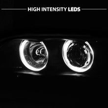 Black Dual Halo Projector Headlights For BMW E39 5-Series 528i/540i 1997-2003