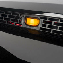Gloss Black Front Hood Bulge Grille w/ Lights For Toyota Tundra 2014-2021