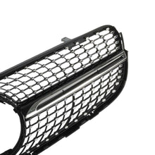 Diamond Front Bumper Grille for MERCEDES X253 GLC 2016-2019 With Camera Chrome Black