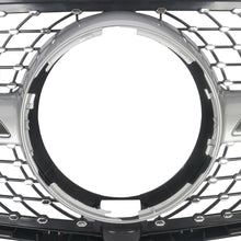 Diamond Front Bumper Grill Grille For Mercedes-Benz X253 GLC 2015-2019 Silver