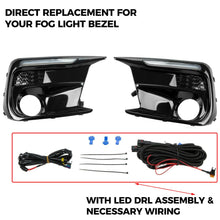 Switchback Sequential LED DRL Fog Light Cover Kit Bezel For Subaru WRX STI 2018-2021