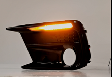 Switchback Sequential LED DRL Fog Light Cover Kit Bezel For Subaru WRX STI 2018-2021