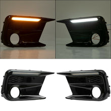 Switchback Sequential LED DRL Fog Light Cover Kit Bezel For Subaru WRX STI 2018-2021